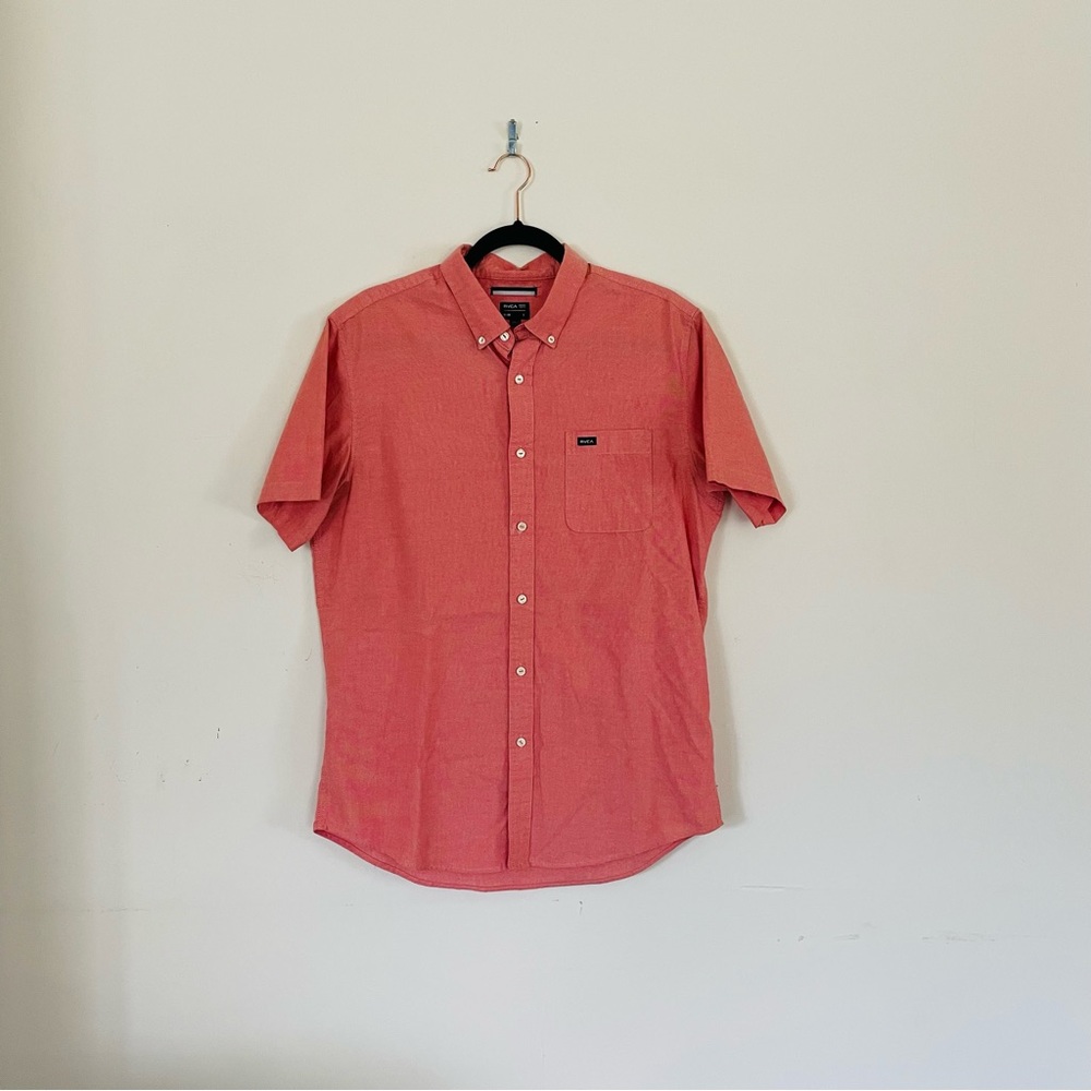 RVCA Slim Button Down Short Sleeve
